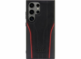 Audi Originální kůže MagSafe S24 Ultra S928 černo-červený pevný kufr AU-TPUPCS24U-R8/D3-RD