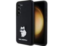 Karl Lagerfeld Pouzdro Karl Lagerfeld KLHCS24SSMHCNPK Pevné pouzdro pro Samsung Galaxy S24 Silikonová Choupette Metal Pin černá/černá