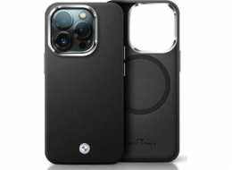 BMW Pouzdro BMW BMHMP15M23PUFWK Apple iPhone 15 Plus / 14 Plus Signature Wrapped Metal MagSafe černá
