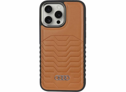 Audi Audi Synthetic Leather MagSafe iPhone 14 Pro 6.1 hnědý pevný obal AU-TPUPCMIP14P-GT/D3-BN
