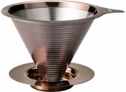 Hario Hario - Double Mesh Metal Dripper - Kovový dripper s filtrem z růžového zlata
