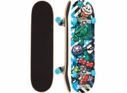 Skateboard Nejlepší sportovní skateboard Wooden Ocotopus Blue (303075)