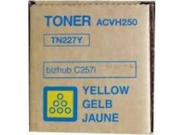 Toner Konica Minolta Originální toner Konica Minolta TN227Y, žlutý, 24000s, ACVH250, Konica Minolta Bizhub C257i, O