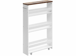 5five Úzký kuchyňský vozík na kolečkách SIMPLE, plast, 37,6 - 60 x 15 x 78,5 cm