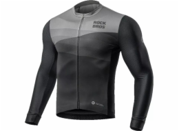 RockBros Rockbros 15120009003 Cyklistický dres s dlouhým rukávem jaro/léto L - černý