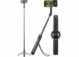 Selfie tyč Spigen Spigen MagSafe Tripod Selfie Stick delší verze, černá