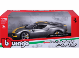 Bburago Ferrari 296 GTB Assetto Grey/Yellow 1:18 BBURAGO