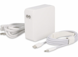 Napájecí adaptér LMP USB-C 96W / 87W pro nabíječku USB-C MacBook Air / Pro (kabel USB-C je součástí balení) – bílá