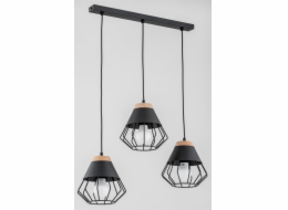 Alfac Alfa Rina 62114 závěsná lampa závěsná 3x60W E27 černá/hnědá