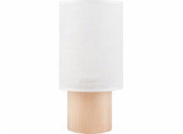 Stolní lampa Lamkur Lamkur Ari Stolní 45733 stolní lampa boho lampa dřevěné látkové stínidlo 1x60W E27 bílá/dřevo