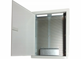 Alantec Skříňka / multimediální skříň 500x350x90, pod omítku, perforovaná dvířka, 1 x zásuvka. el., 14 x zásuvka Keystone ALANTEC