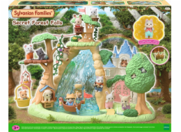 Figurka Epoch Sylvanian Families - Tajný ostrov lesního vodopádu + figurka psa Husky (5761)