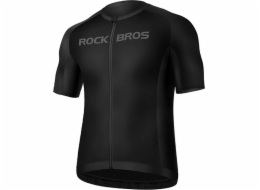 RockBros Rockbros 15120002002 Cyklistický dres s krátkým rukávem M - černý