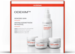 ODEXIM_SET Nuzeniec čisticí fluid 150ml + ranní krém na obličej 30ml + denní krém na obličej 30ml + noční pasta 30ml