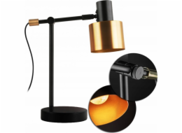 Stolní lampa GTV GTV Selvia II LB-SELVII-44-DEC stolní lampa 1x25W E14 zlatá/černá