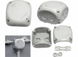 Hensel 10 x Krabice přisazená Hensel DK 0100 GZ 84x84x55mm IP66 bez svorek, rozvětvení, hermetická, bílá + energetický nápoj zdarma.