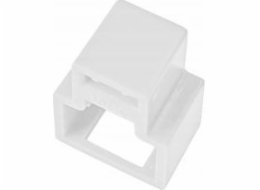 Zástrčka Alantec RJ45 proti neoprávněnému vytažení ze zásuvky, bílá (balení 24 ks + klíč) ALANTEC
