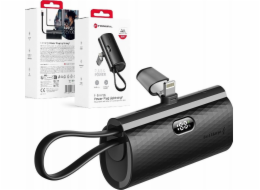 Powerbanka ForCell FORCELL F-ENERGY Power Plug F5K3 powerbanka 5 000mAh s vestavěným konektorem pro Lightning 8-PIN PD 20W černá