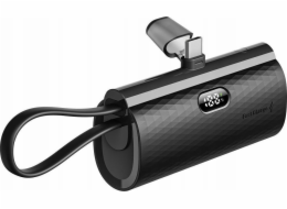 Powerbanka ForCell FORCELL F-ENERGY Power Plug F5K3 powerbanka 5 000mAh s vestavěným Type-C PD konektorem 20W černá
