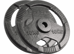 Litinová závaží Rebel RBA-2135 - Sada 2 x 10 kg s držáky