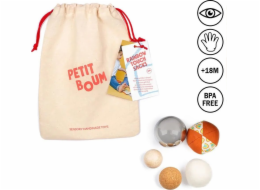 B.Toys Petit Boum, Sada 5 senzorických míčků