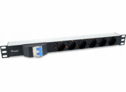 Equip Equip Steckdosenleiste 19(1HE)6fach Schuko power strip 1,8m Si kabel