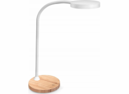 CEP Stolní lampa CEP CLED-0290 Stolní lampa, Flex, bílá s el. dřevo
