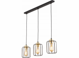 TKKRYWULT Tk Lighting Galaxy 4716 závěsná lampa 3x15W E27 černá/zlatá