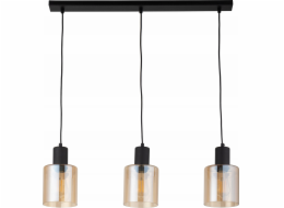 TKKRYWULT TK Lighting Sierra 6658 závěsná lampa 3x15W E27 černá/jantarová