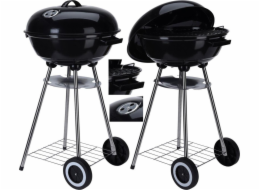 Zahradní ohniště BBQ Zahradní gril kulový rex ocelový 46 x 84 cm