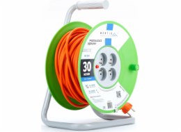Montis Prodlužovací kabelový naviják MT104-30 4x2p+Z 16A 3680W 3x1,5 30m Montis oranž.