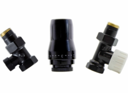 Schlosser TERMOSTATICKÝ SET STANDARD 1/2GZ x 1/2GW ROVNÝ - ČERNÝ MAT.