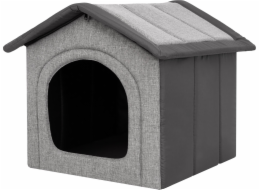 Hobbydog R3 INARIŮV DOMEČEK PRO PANENKY SVĚTLE ŠEDÝ S GRAFITEM