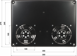 Delta VENTILÁTOROVÝ PANEL EPRADO-A19-2W DO RACKOVÉ SKŘÍNĚ