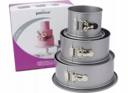 Patisse Patisse - Sada 3 vysokých dortových forem SILVER-TOP