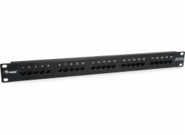 Equip Equip Patchpanel 25x RJ45 Cat3 19 UTP 1HE ISDN černý