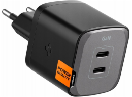 Spigen Spigen ArcStation Pro nabíječka, černá – GaN/2-Port/USB-C PD3.0 45W/USB-C PD3.0 45W/Celkem 45W