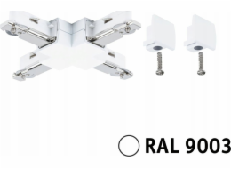 Paulmann Rail konektor X URail systém 230V bílá RAL9003 / plast
