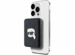 Powerbanka Karl Lagerfeld Karl Lagerfeld Powerbanka indukční KLPB5FPGKSKIHK 15W 5000mAh černá/černá Karl Head Pin MagSafe