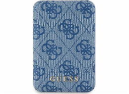 Guess Powerbank Guess Indukční powerbanka 15W GUPB5FP4EMGB 5000mAh modrá/modrá 4G kůže Kovové Logo MagSafe