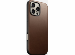 Kožené pouzdro Nomad Nomad Modern, hnědé - iPhone 16 Pro Max