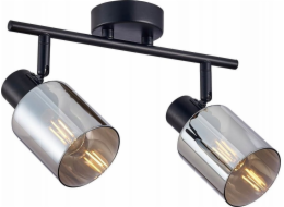 Italux Italux Santia SPL-65342-2-BK-SG stropní lampa lišta stropní lampa bodová 2x40W E14 kouřová/černá