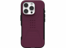 UAG UAG Civilian Magsafe - ochranné pouzdro pro iPhone 16 Pro kompatibilní s MagSafe (bordeaux)