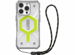 UAG UAG Pathfinder Clear Magsafe Bundle - ochranné pouzdro kompatibilní s MagSafe pro iPhone 16 Pro a šňůrku na telefon (aktivní neon / grafitově černá)