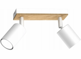 Luminex stropní svítidlo Luminex Tulon 591 páskové stropní svítidlo 2x8W GU10 bílá/dřevěná