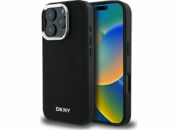 DKNY DKNY DKHMP16LPSCMCLK iPhone 16 Pro 6.3 černo/černé pevné pouzdro Plain Silver Logo MagSafe