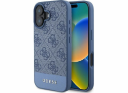 Pevné pouzdro Guess Guess GUHCP16SG4GLBL pro iPhone 16 6.1 modro/modrý 4G spodní pruh