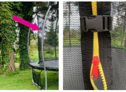 Vnitřní síť Lean Sport pro trampolínu Sport Max 8 stop růžová