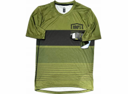 100% Pánské tričko 100% AIRMATIC Jersey krátký rukáv Army vel. M (NOVINKA 2023)