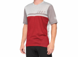 100% Pánské tričko 100% AIRMATIC Jersey krátký rukáv třešňově šedá vel. M (NOVINKA 2021)